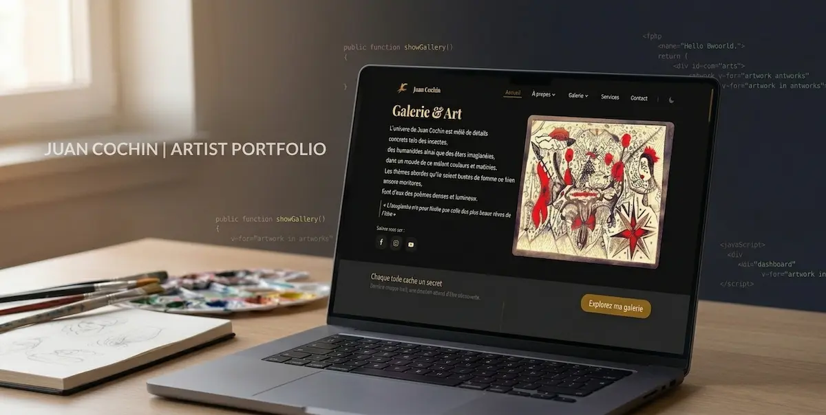 How to Build a Fullstack Artist Portfolio with Laravel, Inertia.js and Vue.js